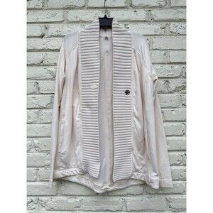 Lululemon Bliss Break Wrap  Cardigan Angel Wing (Ivory). Snap Size 10. Lush!!